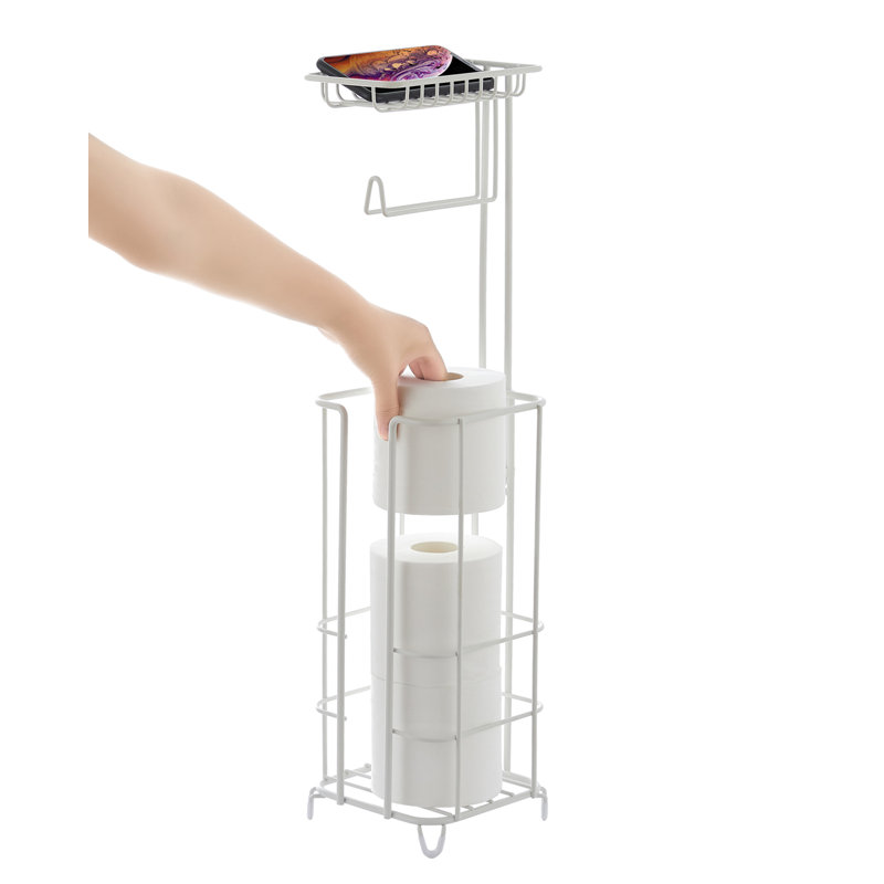 ZCCZ Freestanding Toilet Paper Holder & Reviews Wayfair